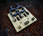 3D Printed Double Gang Frankenstein Light Switch Cover with Handles, product image 1