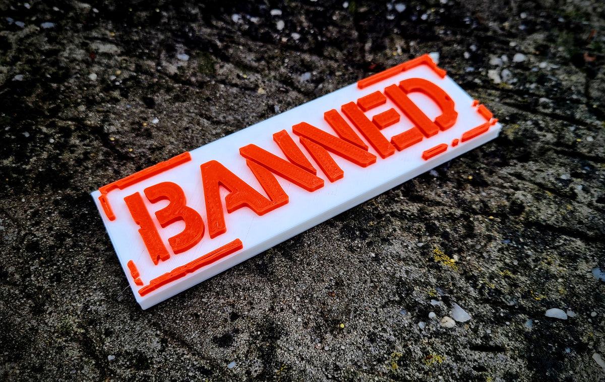 Banned Shelf Sign — image 4 of 5