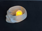 Skull LED Tea Light Holder 3D Printed Human Skull Relief Container
