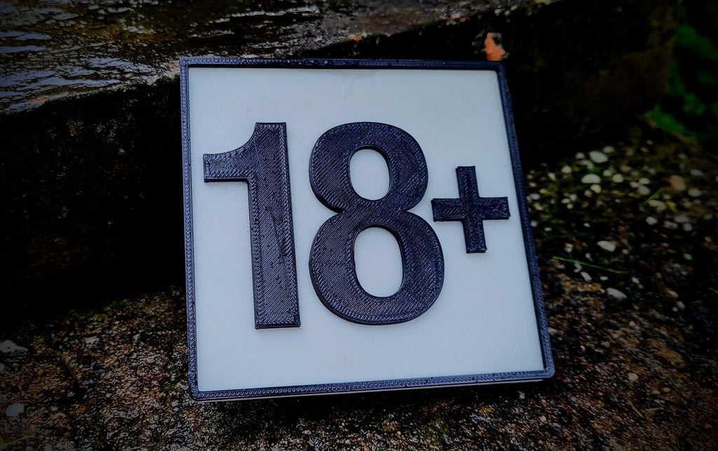 18+ Shelf Sign — image 2 of 3