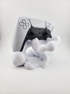 Abstract Cloud PS5 Controller Stand – Organic Blob DualSense Holder, Minimal White Gaming Desk Decor