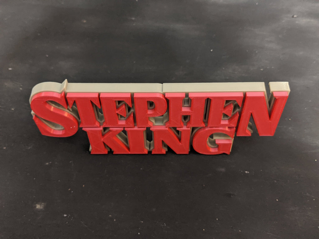Stephen King Book Shelf Art Display Movie Room Sign - Author Bookshelf Decor or Film Fans and Collections, product image 2