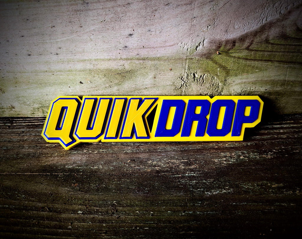 QuikDrop Sign – Nostalgic Blockbuster Inspired Video Return Drop Sign – Quik Drop Quick Drop Retro Decor, product image 4