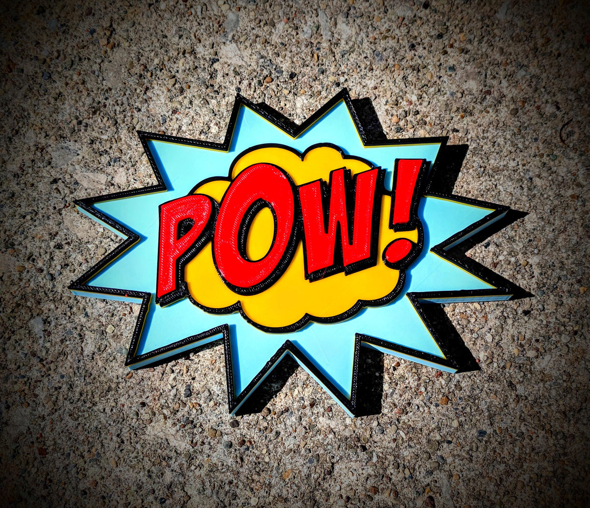 Comic Book POW Sign | Retro Pop Art Wall Decor