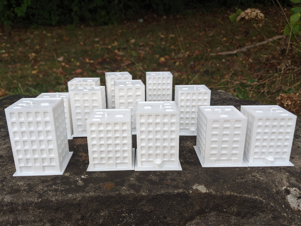 Monsterpocalypse Apartment Buildings Set, MonPoc 3D Printed Terrain, product image 5