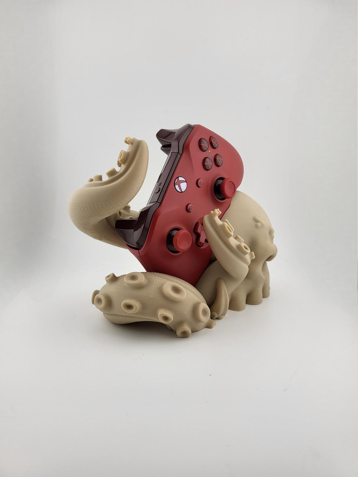 Skull & Tentacle Xbox Controller Stand – Creepy Cute Gamer Decor – 3D Printed Fantasy Stand – Halloween Gaming Gift