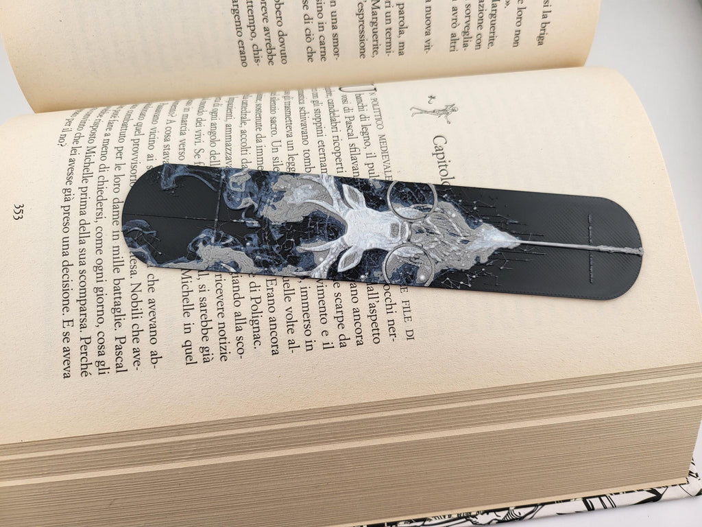 Conjuring Deer Stag Fantasy Bookmark Dark Magic Academia Page Holder Gothic Bookish Readers Gift