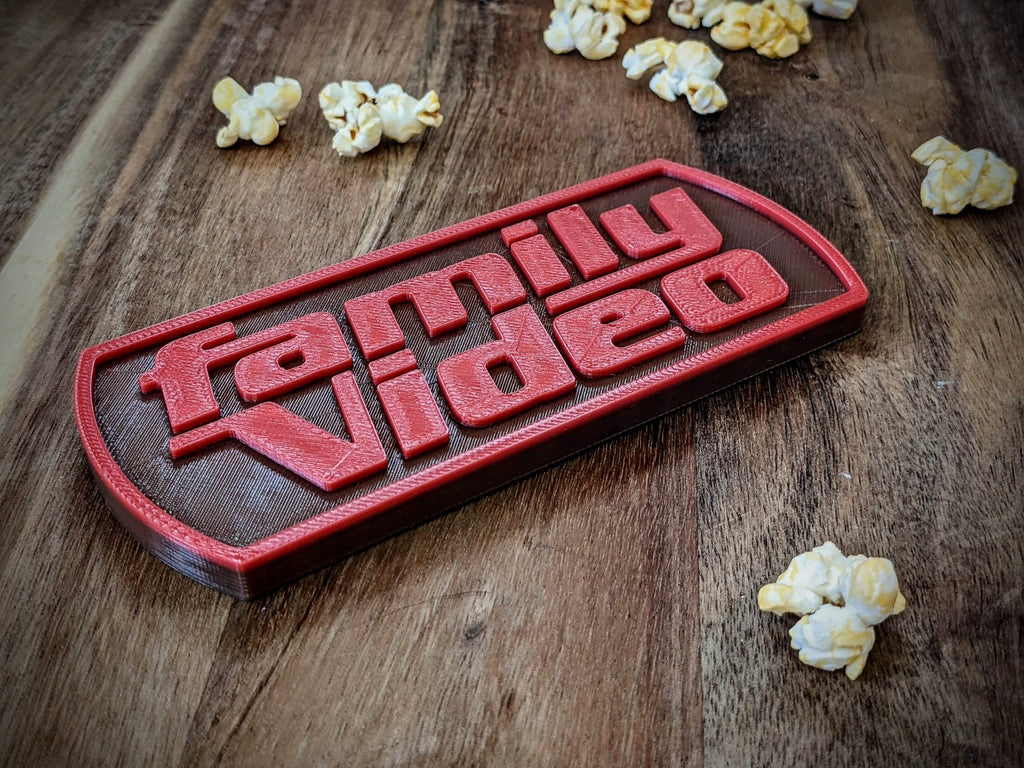Movie Store Fan 3 Sign Set Shelf Display Collection Room Sign - Bookshelf Desk Decor for Blockbuster Fans