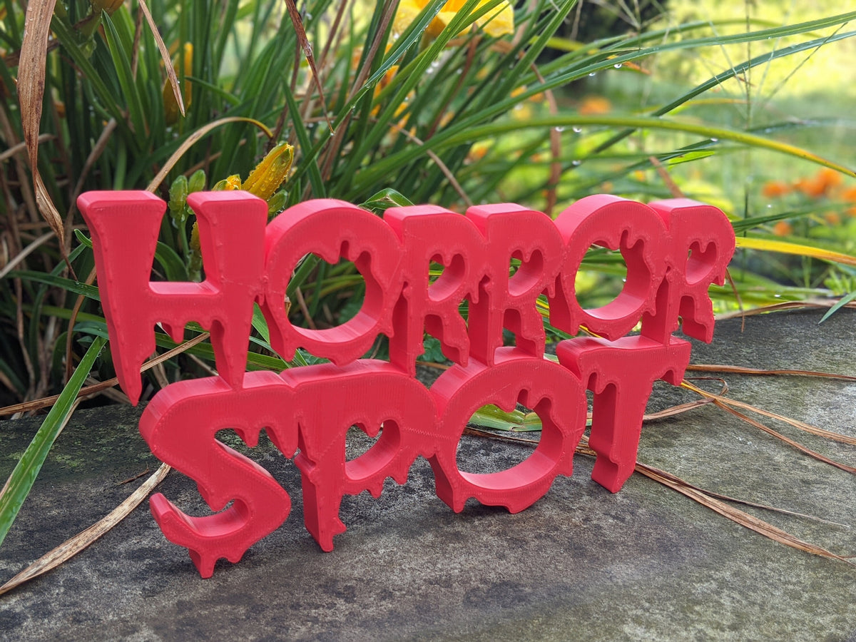 Horror Spot Shelf Art, Horror Genre Channel, Horror Gaming Film Collectors Logo Sign Signage