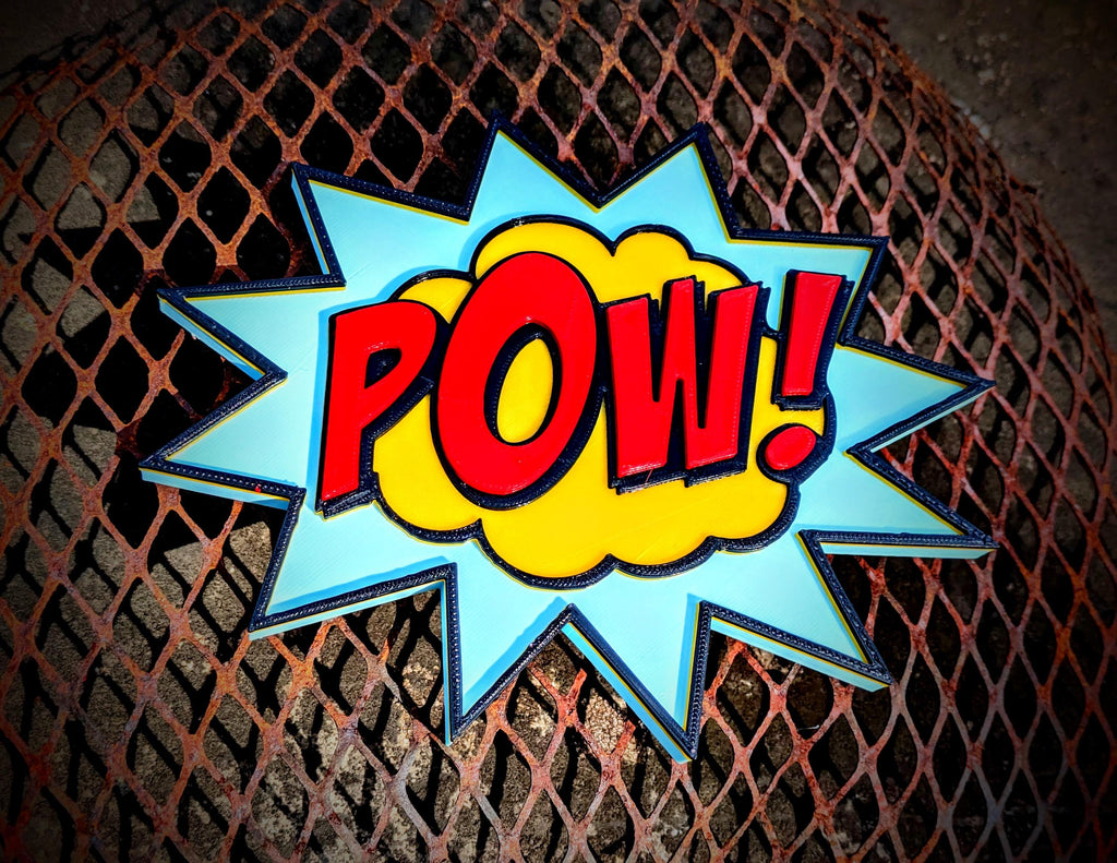 Comic Book POW Sign | Retro Pop Art Wall Decor