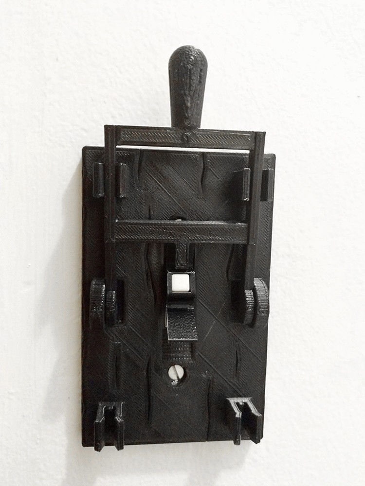 Frankenstein Light Switch 3D Printed Light Switch Cover and Handle, Frankenstein Mad Scientist Kids Bed Room, product image 10