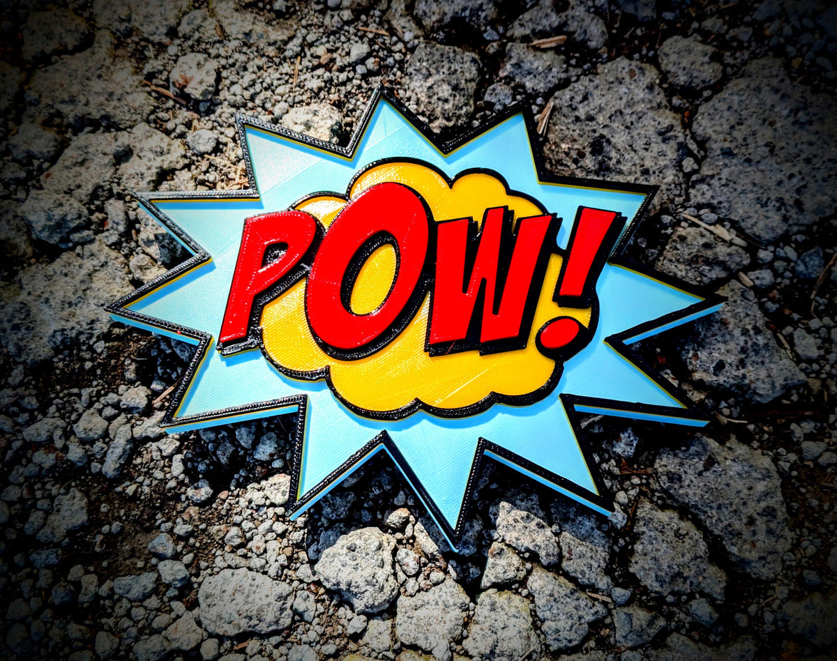 Comic Book POW Sign | Retro Pop Art Wall Decor