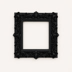 Gothic Ornate Picture Frame, Victorian Baroque Wall Frame, Black Decorative Frame, Dark Academia Wall Decor, Antique Style Frame, product image 2