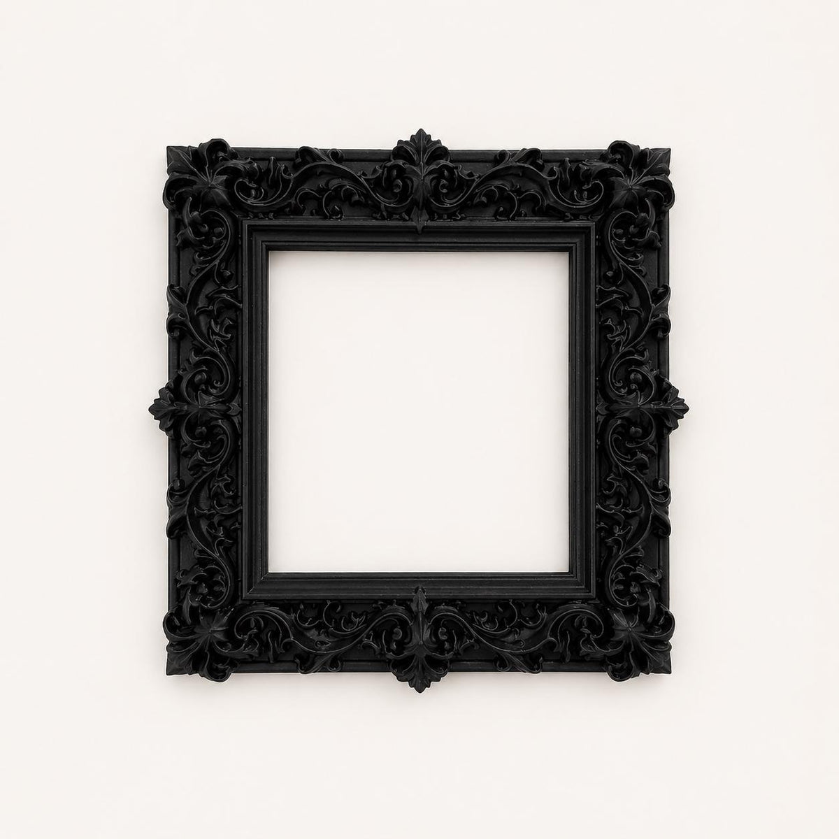 Gothic Ornate Picture Frame, Victorian Baroque Wall Frame, Black Decorative Frame, Dark Academia Wall Decor, Antique Style Frame, product image 2