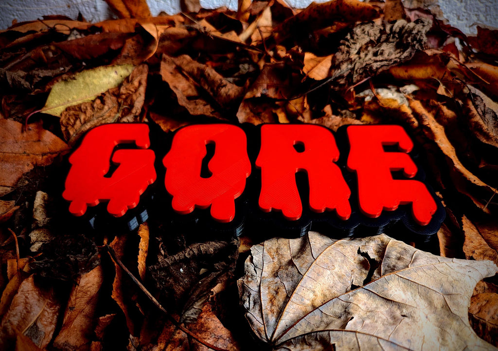 Gore Drip Letter Sign – Halloween Horror Decor, Creepy Wall Art
