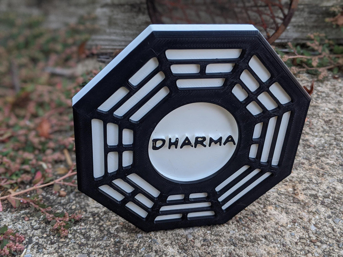 Dharma Initiative Octagon Sign – Island Station Inspired Shelf Display - Desk Art Cult Collection Sign