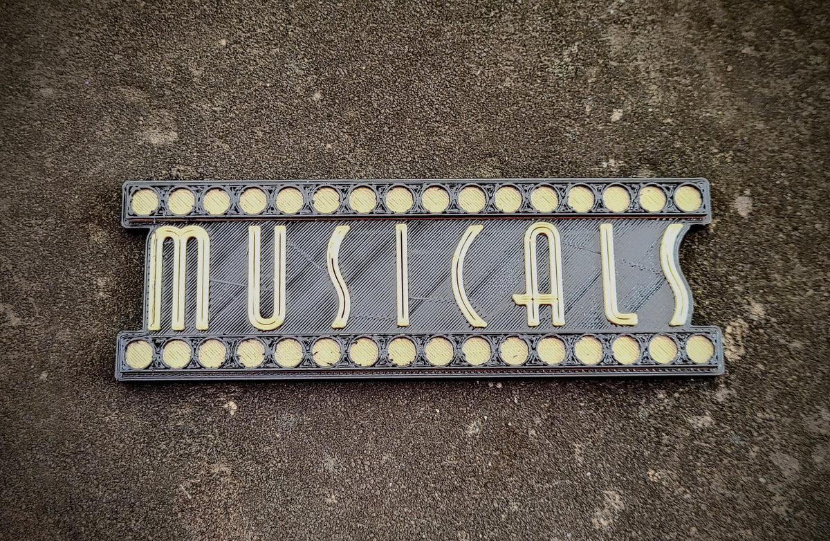 Musicals Shelf Sign — image 2 of 3