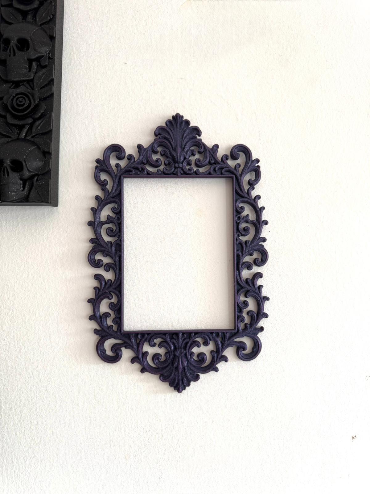 Victorian Gothic ornate rectangular wall frame — image 2 of 4