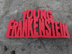 Young Frankenstein Movie Logo Shelf Display, Glow in the Dark