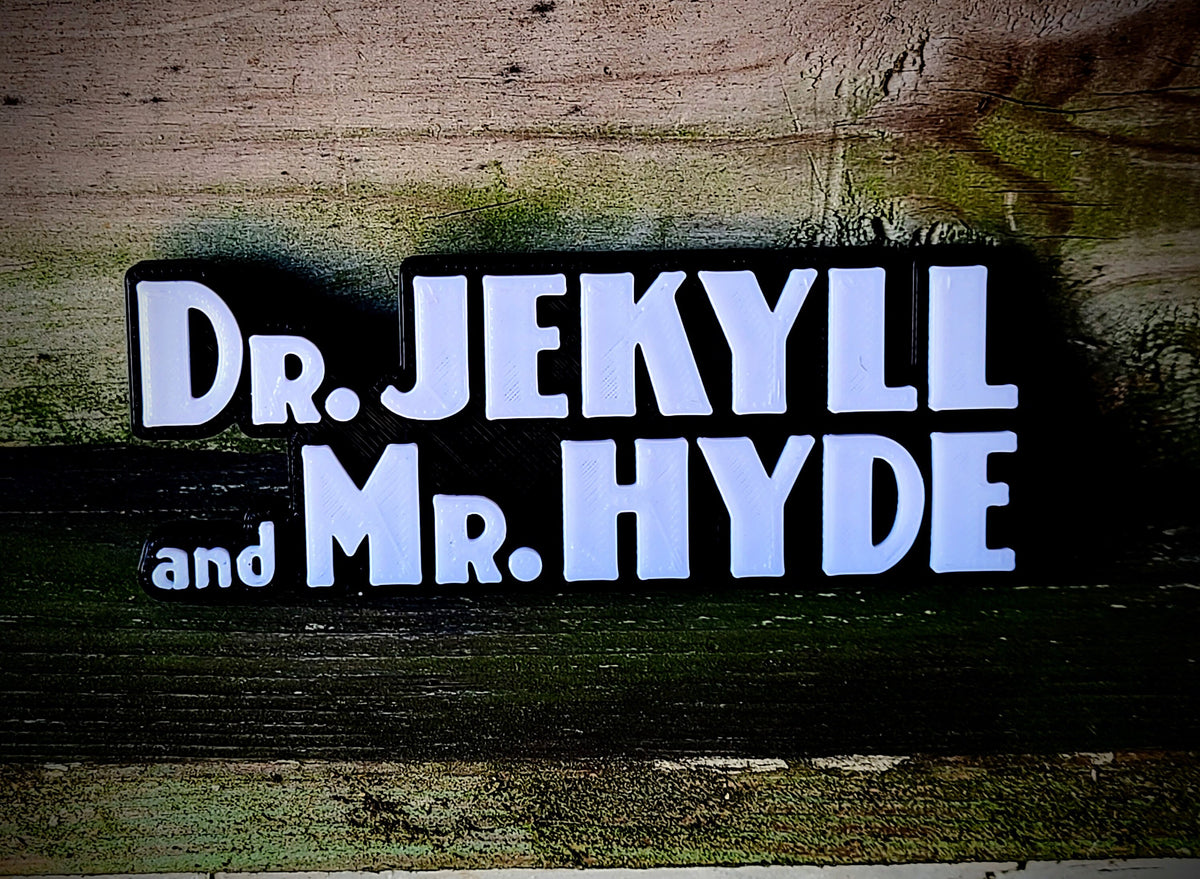 Vintage Dr. Jekyll and Mr. Hyde 1931 Movie Sign | Retro Film Decor