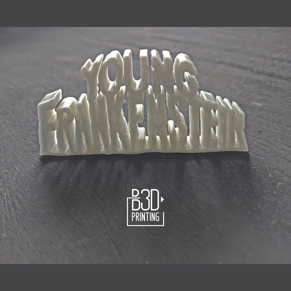 Young Frankenstein Movie Logo Shelf Display, Glow in the Dark