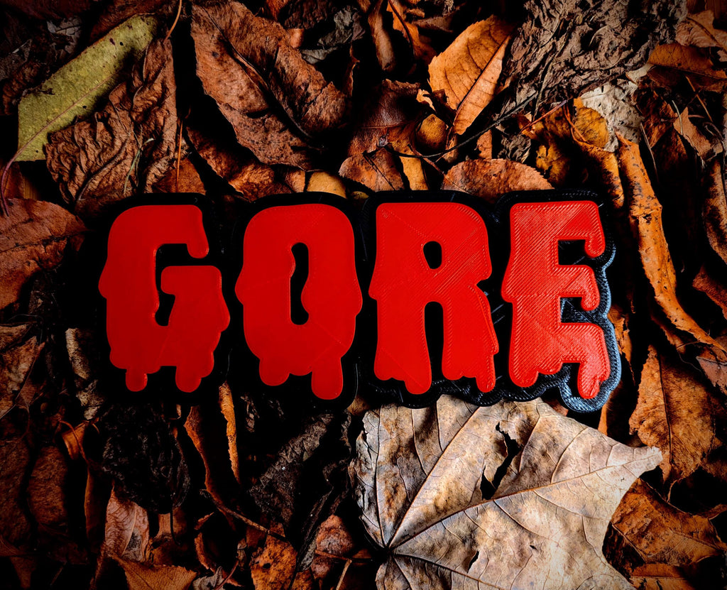 Gore Drip Letter Sign – Halloween Horror Decor, Creepy Wall Art