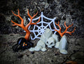 Spooky Spider Den Mini Diorama – Halloween Desk Decor, DnD Terrain