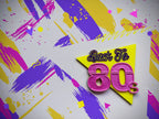 Back to 80s Shelf Display Collection Room Sign - Bookshelf Desk Decor for Retro and 1980's Era Lovers