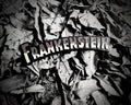 Frankenstein Dripping Letters Sign – Retro Horror Halloween Decor, product image 1
