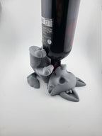 Cute Wolf Wine Bottle Holder – Wolf Pup Bottle Stand for 750ml Wine, Cute Bar & Countertop Decor