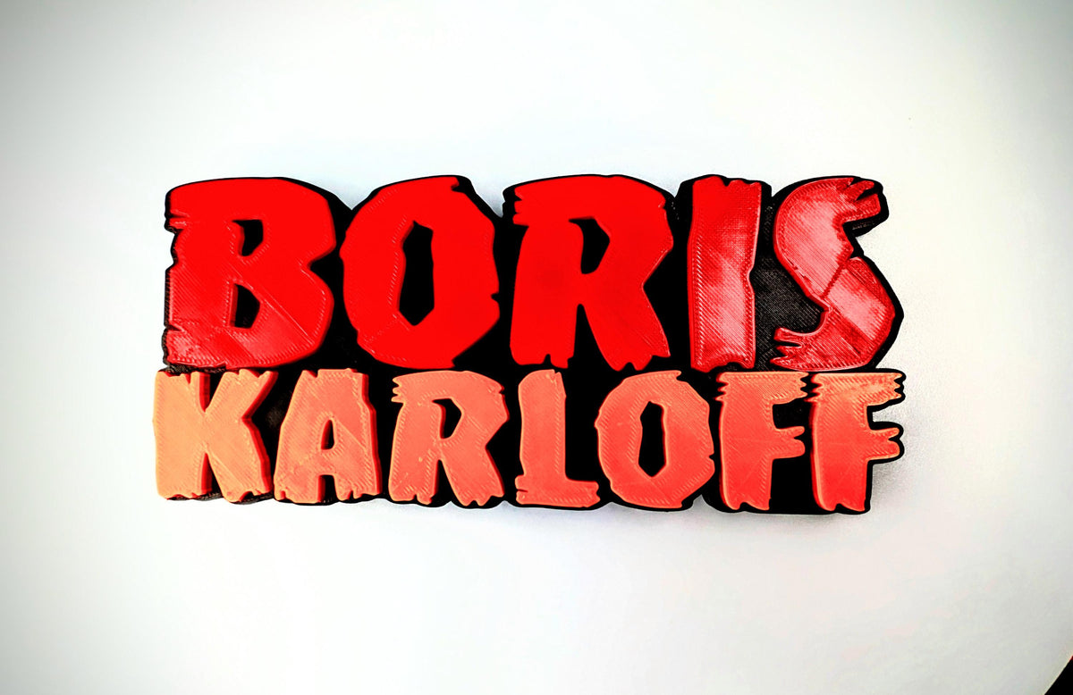 Boris Karloff Horror Sign | Classic Frankenstein Tribute Wall Decor | Vintage Monster Movie Art | Gothic Halloween Decor | Horror Fan Gift