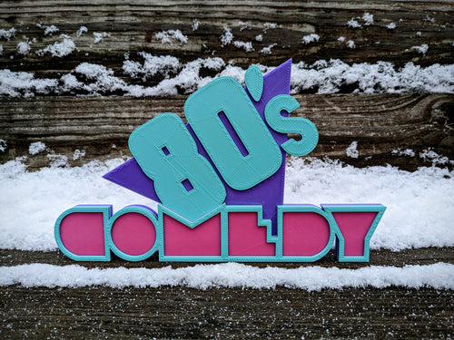80's Comedy Movie Shelf Sign, Retro Film Decor