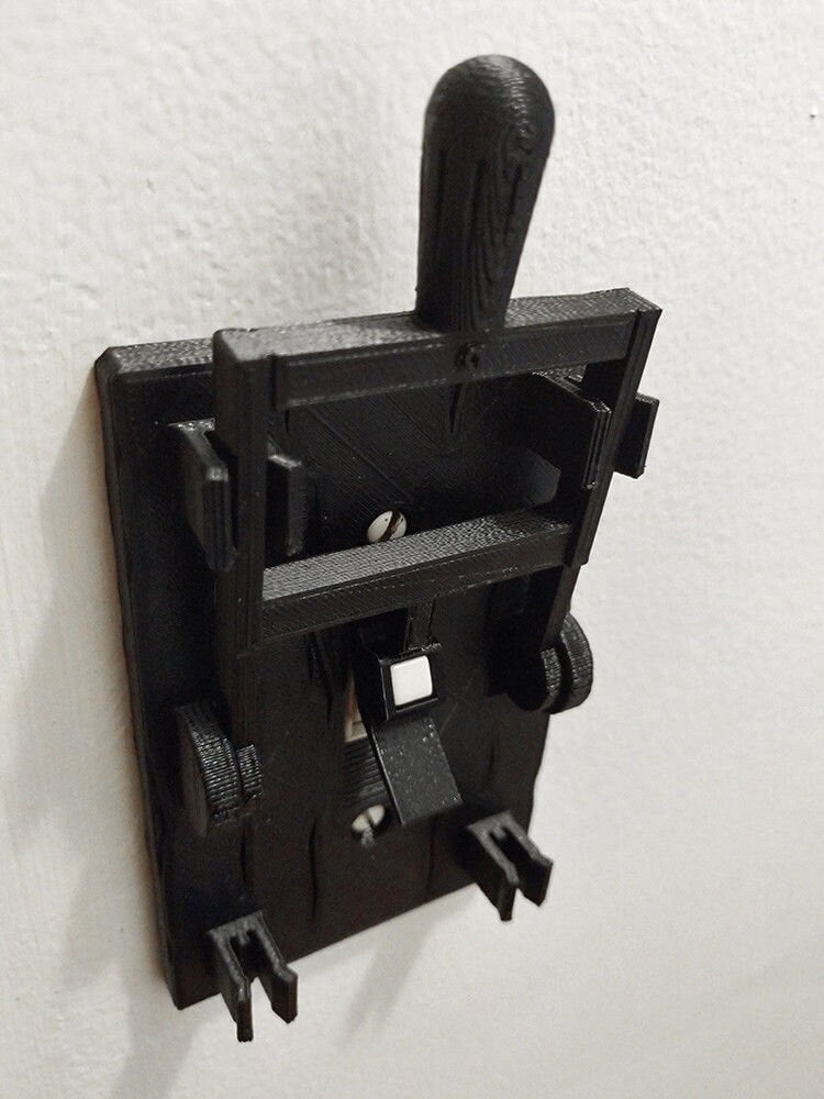 Frankenstein Light Switch 3D Printed Light Switch Cover and Handle, Frankenstein Mad Scientist Kids Bed Room, product image 9