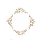 Thorn Filigree Wall Accent Set | Gothic Baroque Corner Decor | Ornate Victorian Frame Scroll Appliqué | Dark Academia Wall Trim, product image 4