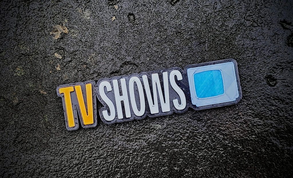 TV Shows Shelf Sign — image 1 of 3
