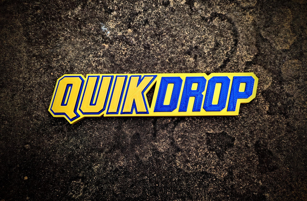 QuikDrop Sign – Nostalgic Blockbuster Inspired Video Return Drop Sign – Quik Drop Quick Drop Retro Decor, product image 2