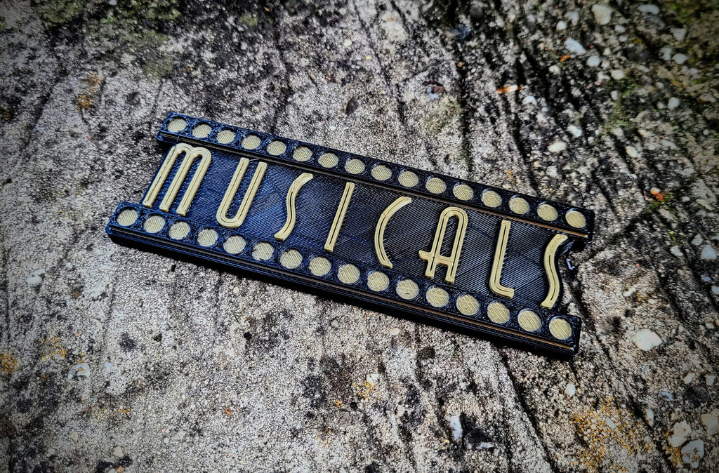 Musicals Shelf Sign — image 1 of 3