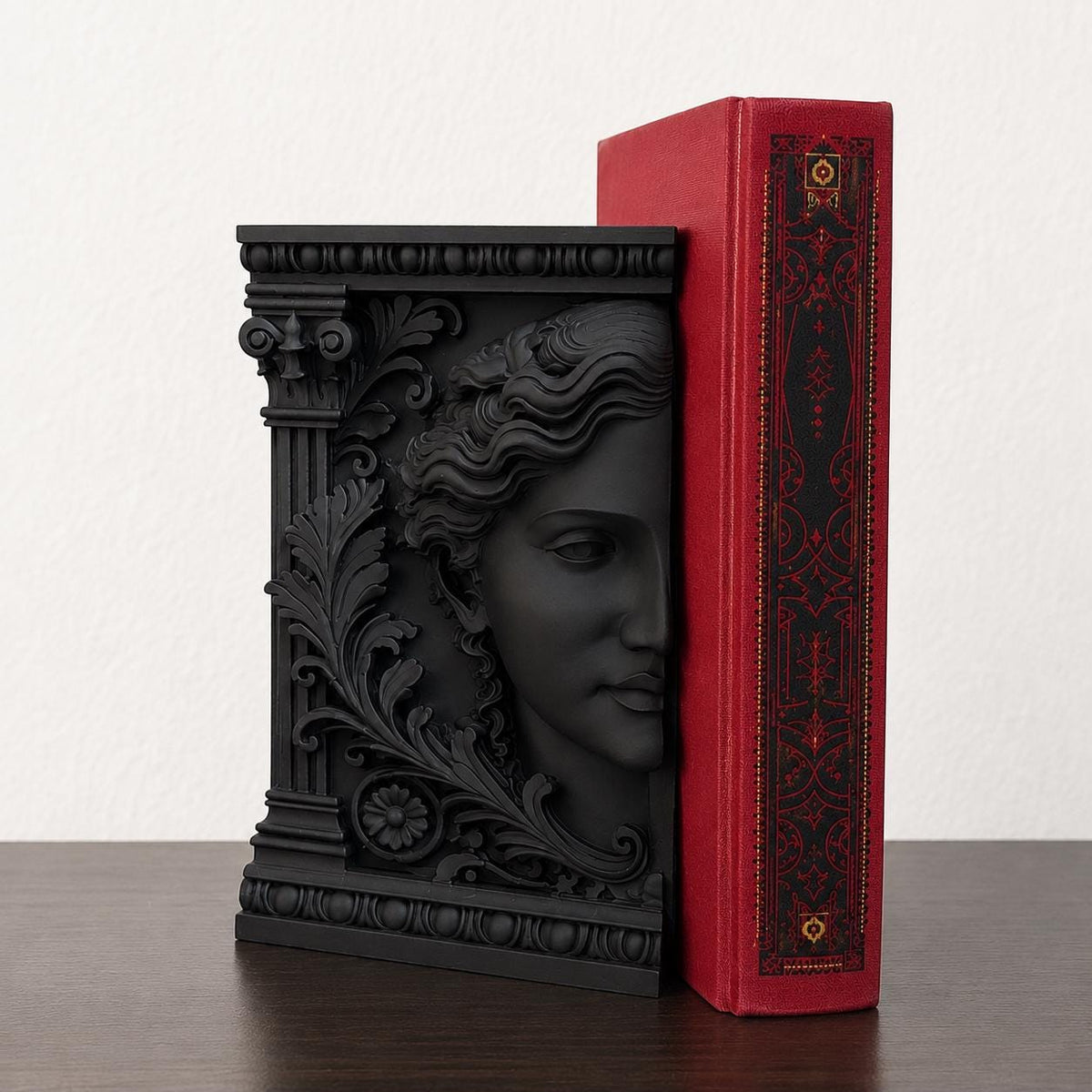 Venus Bookend, Classical Statue Book End, Ornate Library Decor, Roman Greek Bookshelf Accent, Dark Academia Shelf Decor, product image 3