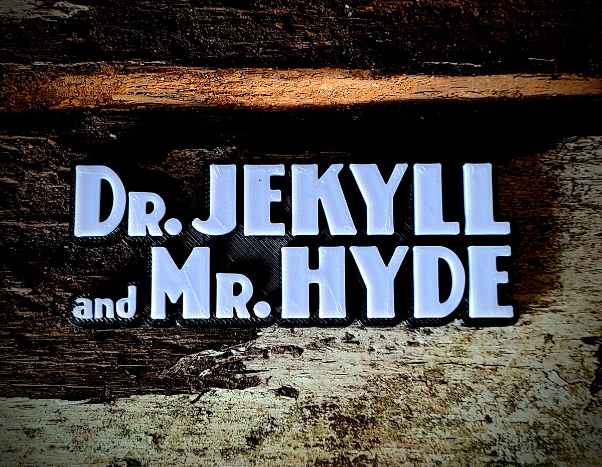 Vintage Dr. Jekyll and Mr. Hyde 1931 Movie Sign | Retro Film Decor