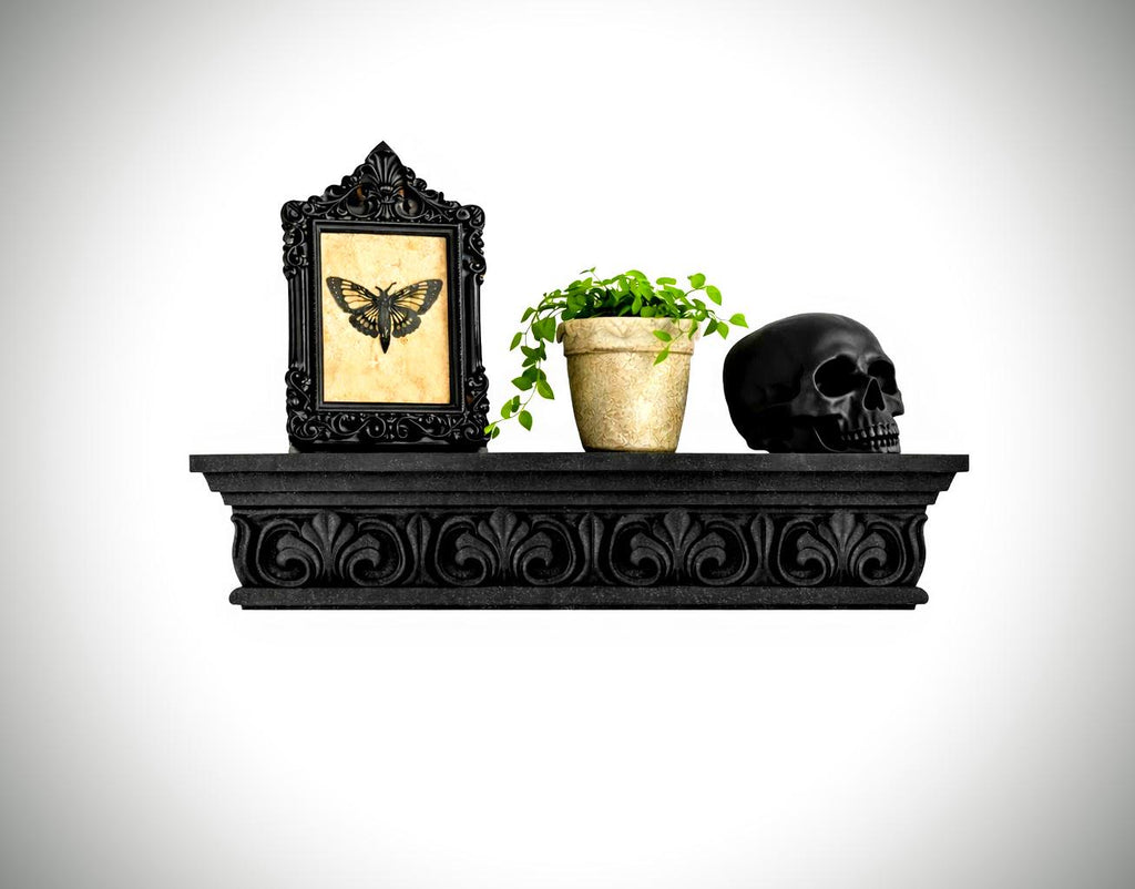 Ornate Gothic Wall Shelf – Decorative Baroque Style Floating Shelf – Wall Accent for Home Decor, product image 1