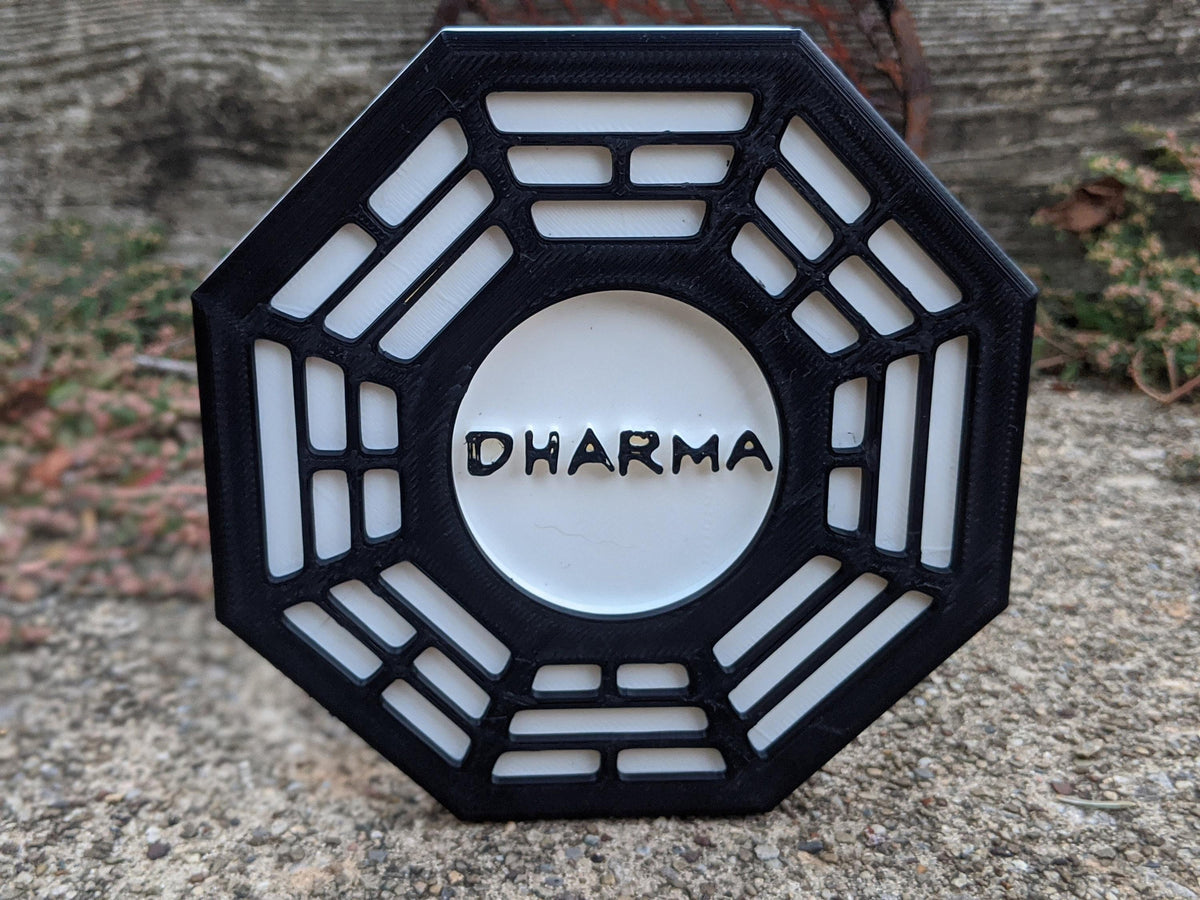 Dharma Initiative Octagon Sign – Island Station Inspired Shelf Display - Desk Art Cult Collection Sign
