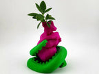 Polygonal Heart Vase with Tentacle Wrap Propagation Vase Stem Vase Unique Creepy Cute Decor Valentine’s Gift Weird Planter Geeky Room Accent