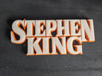 Stephen King Book Shelf Art Display Movie Room Sign - Author Bookshelf Decor or Film Fans and Collections, product image 5