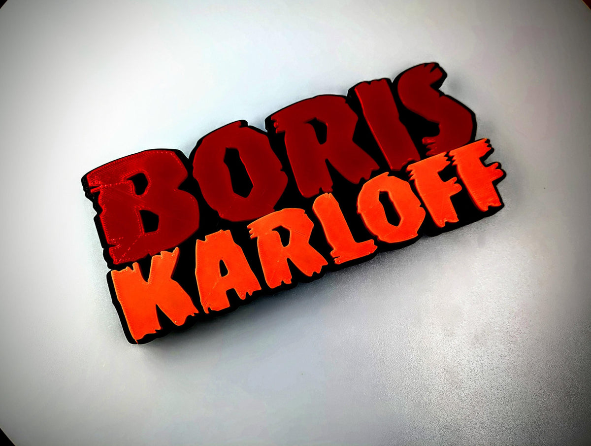 Boris Karloff Horror Sign | Classic Frankenstein Tribute Wall Decor | Vintage Monster Movie Art | Gothic Halloween Decor | Horror Fan Gift