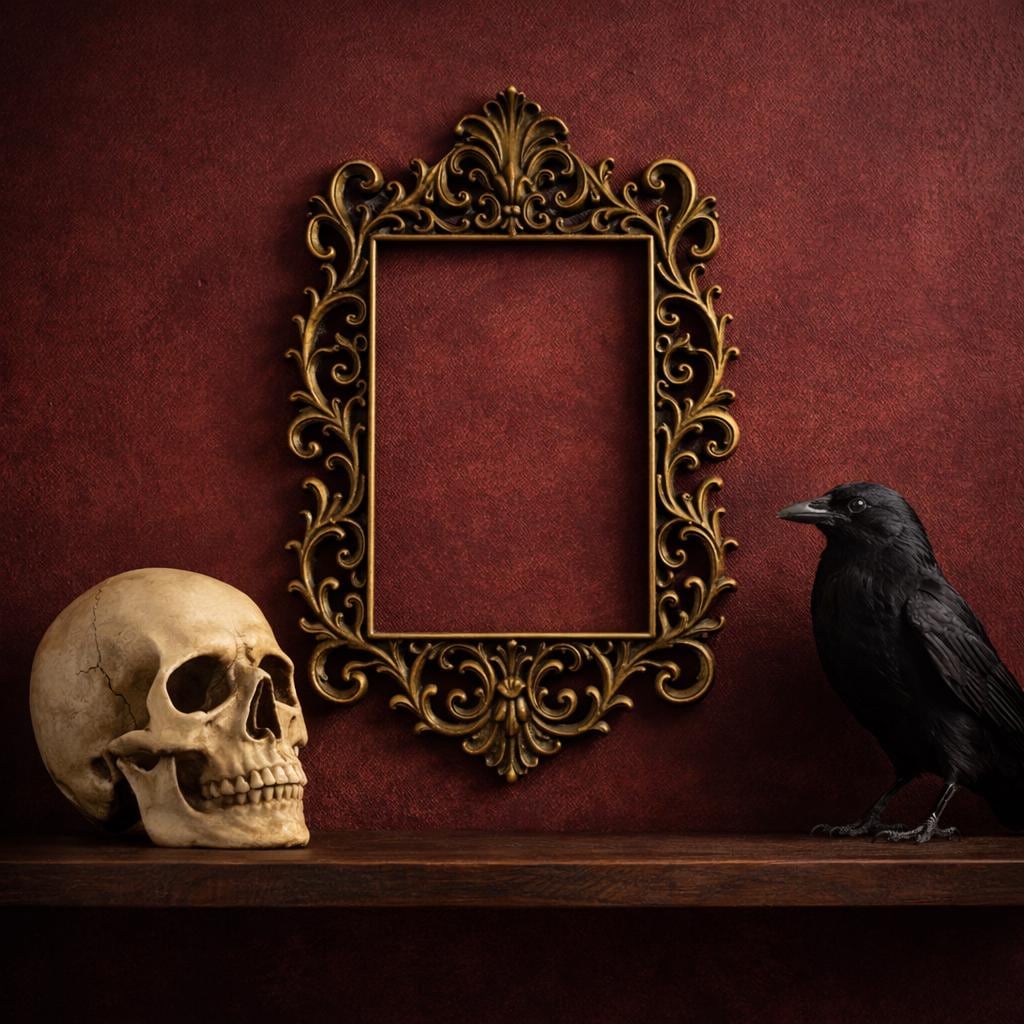 Victorian Gothic ornate rectangular wall frame — image 1 of 4