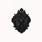 Celestial Plaque Gothic Wall Decor, Black Sacred Heart Wall Plaque, Ornate Baroque Dark Home Decor, Victorian Gothic Wall Art, product image 2