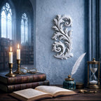 Victorian Acanthus Wall Decor | Gothic Frond Filigree | Ornate Architectural Wall Accent | Cathedral Inspired Ornament | Dark Academia Decor