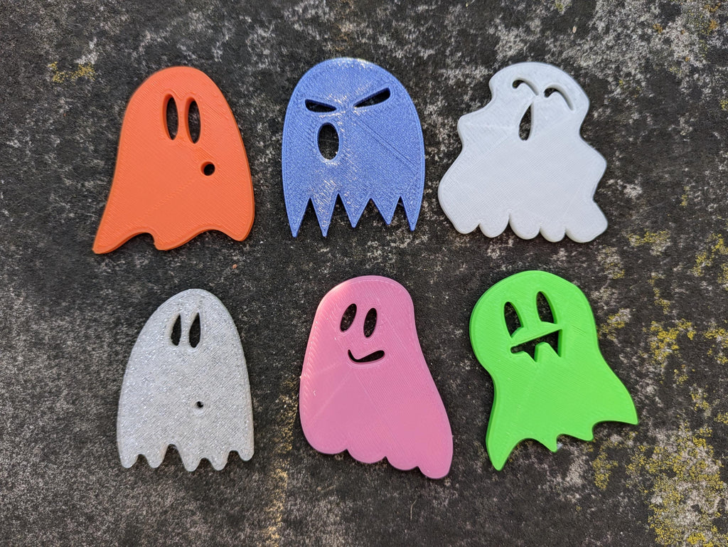 Spooky Mini Ghost Set – Halloween Party Favors, Table Scatter