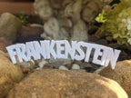 Frankenstein Shelf Sign, Classic Horror Film Logo, PLA Plastic, product image 5