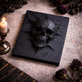 Skull Wall Plaque | Horror Wall Art | Creepy Skull Wall Decor | Macabre Gothic Sculpture | Dark Wall Decor | Haunted House Decor